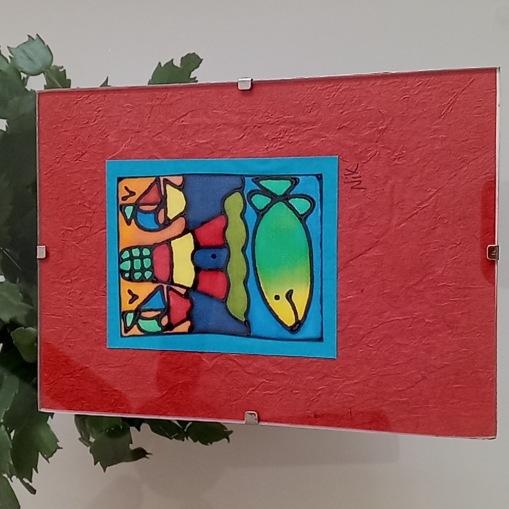 Original Painting On Silk by Nik Jory
